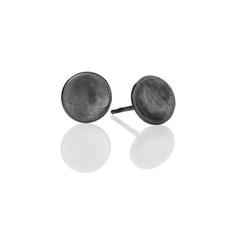 Nexus 768 sort rhodineret sterling sølv ørestikker