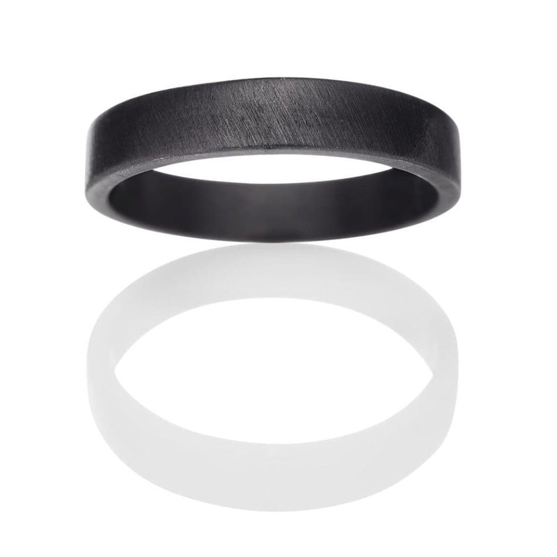 Cosmos 610 sort rhodineret sterling sølv ring