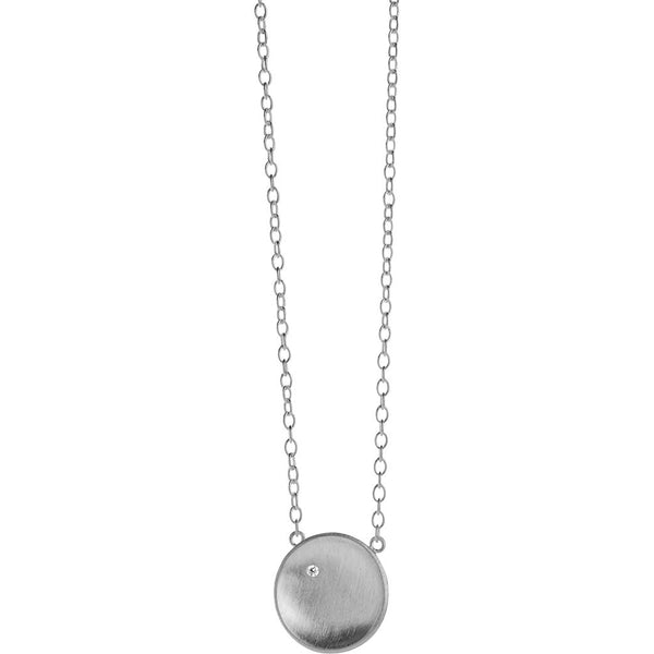 Nexus 705 sort rhodineret sterling sølv halskæde